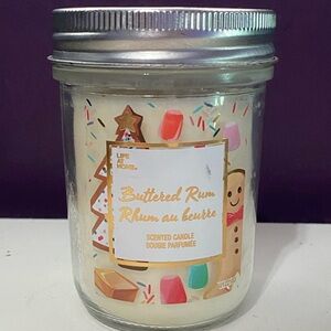 Buttered Rum Scented Candle Single Wick